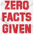 thumbnail image 2 of Funny Political Pun Zero Facts Given Unisex Fleece Graphic Zip Up Hoodie Brisco Brands 3X, 2 of 5