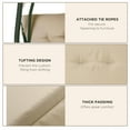 thumbnail image 4 of Outsunny 84A-052 Series Outdoor Porch Swing Cushions with Seat & Tufted Back, Backrest Ties, Set of 2 Replacement Cushions for Patio Furniture, Beige, 4 of 9
