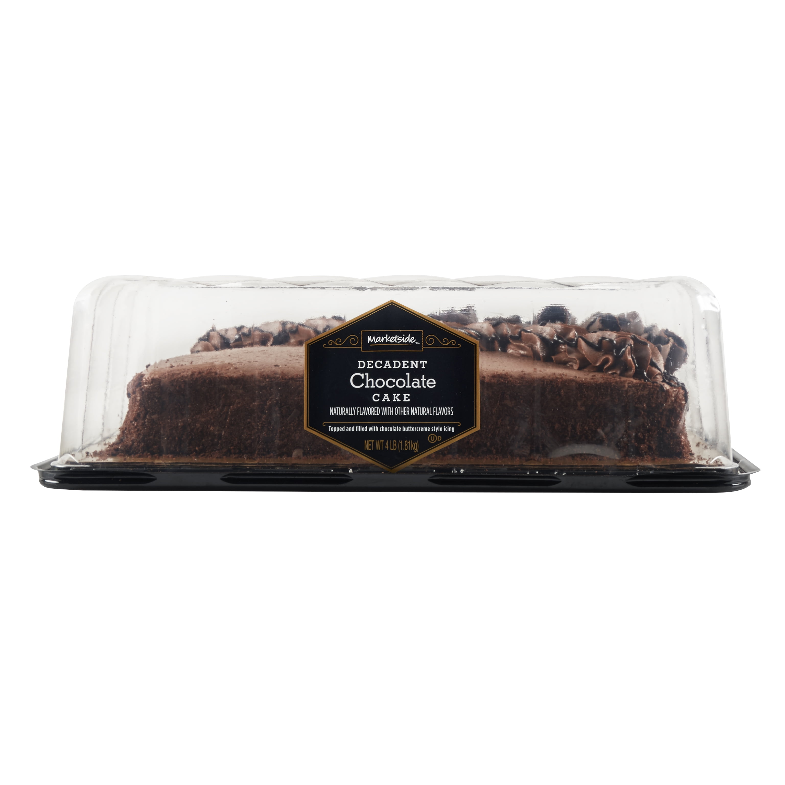 Marketside Decadent Chocolate Cake, 1/4 Sheet Cake, 4 lbs - Walmart.com