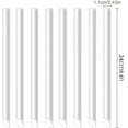 thumbnail image 2 of Jumbo Drinking Straws,100 Pack Plastic Drinking Straws,9.5 Inch Long Extra Wide Smoothie 0.45" Clear Plastic Boba Straws,Long Disposable Smoothie Straws for Bubble Tea, Shakes, Popping Pearls, 2 of 5