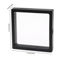 thumbnail image 2 of Boreal Craft 3D Floating Display Display Stand Holder Frames Transparent PE Jewelry Storage Large Suspension Frames For (Black) Dish Drying Rack Roll up, 2 of 3