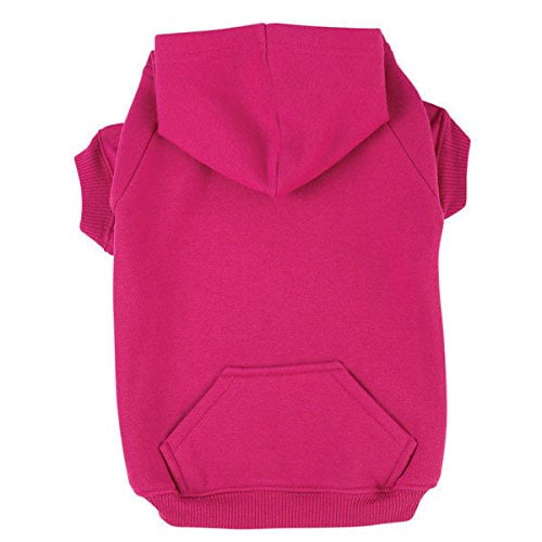 Zack & Zoey Chandails à Capuchon pour Chiens en Coton Doux Brillant Chandail à Capuchon pour Chiens Choisir Taille et Couleur (Grand Sorbet à la Framboise)