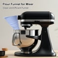 thumbnail image 4 of MezoJaoie Stand Mixer Flour Funnel Anti-Splash Silicone Kitchen Gadgets Blender Flour Funnel Baking Accessory for Home Commercial Camping Picnic Food Prep Powder Transfer Baking, 4 of 10