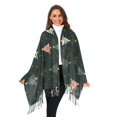 thumbnail image 3 of FORMRS Womens Scarf Winter Soft Long Big Warm Shawls Wrap Tassel Scarves, Green Christmas Trees, 3 of 9