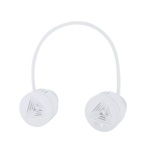 Ventilador portátil de doble clip Billuyoard blanco plateado