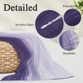 thumbnail image 3 of Purple Ombre Pillow Covers 12"x20", Modern Abstract Art Ocean Oil Painting Soft Brushed Microfiber Breathable Throw Pillow Covers, Decorative Pillowcase with Zipper for Couch Sofa Bedroom Living Room, 3 of 9