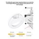 thumbnail image 4 of Led Selfie Ring Lamp Clamp Design Regulable Selfie Lámpara Complementaria Con Control De Luz Táctil Usb Recargable Portátil Video Chating Selfie Lamp Para Transmisión De Video De Conferencia Inevent EL010647-00, 4 of 6
