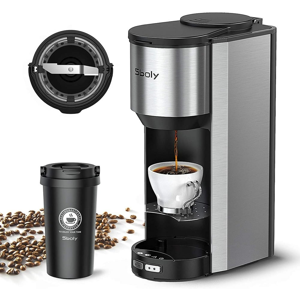 Sboly Coffee Machine Grind and Brew 2 In 1, Automatic