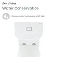 thumbnail image 6 of Classe One-Piece 12" Rough-in 1.1/1.6 GPF Dual Top Flush Elongated Toilet in Glossy White, 6 of 12