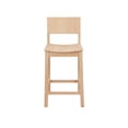 thumbnail image 3 of Linon Darcy 24" Indoor Wood Counter Stool, Set of 2, Unfinished, 3 of 13