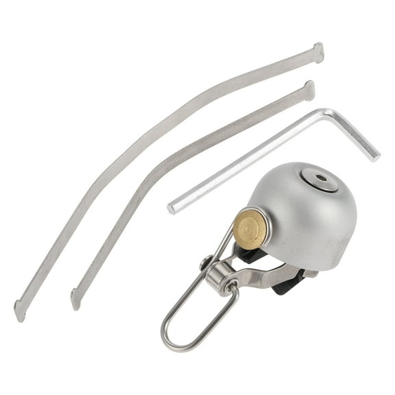 Unique Bargains Mountain Bike Road Bike Bicycle Trigger Bell 75DB Retro Crisp Ringing Loud Sound Horn Silver Tone