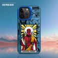 thumbnail image 3 of Marvel Deadpool y Wolverine funda de teléfono plateada colorida para Apple iPhone 16 15 pro Max 14 13 pro 12 11 14plus cubierta mate, 3 of 5