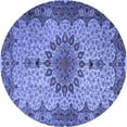 thumbnail image 1 of Ahgly Company Indoor Round Persian Blue Traditional Area Rugs, 8' Round, 1 of 4