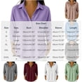 thumbnail image 4 of QATAINLAV Woman Fall Tops Waffle Knit Long Sleeve Polos Collar Shirts Half Button Loose Fit Dressy Textured Sweatshirts, 4 of 6