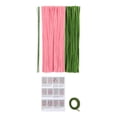 thumbnail image 3 of GUOOL Pipe Cleaner Flower Kit Soft Floral Wires for Family Art Project Activity Friend Kit for 5 tulips, 3 of 9