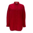 thumbnail image 1 of Ropa de Playa Ocean Pacific para Mujer Camisera Manga Larga Oversize con Corte en Costados, Tipo Lino Rojo Talla M, 1 of 4