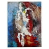 Majestic Mirror Contemporary Colorful Rectangular Abstract Wrapped Canvas Artwork