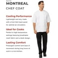 thumbnail image 3 of Chef Works Men’s Montreal Cool Vent Chef Coat, White Chef Jacket, Small, 3 of 5