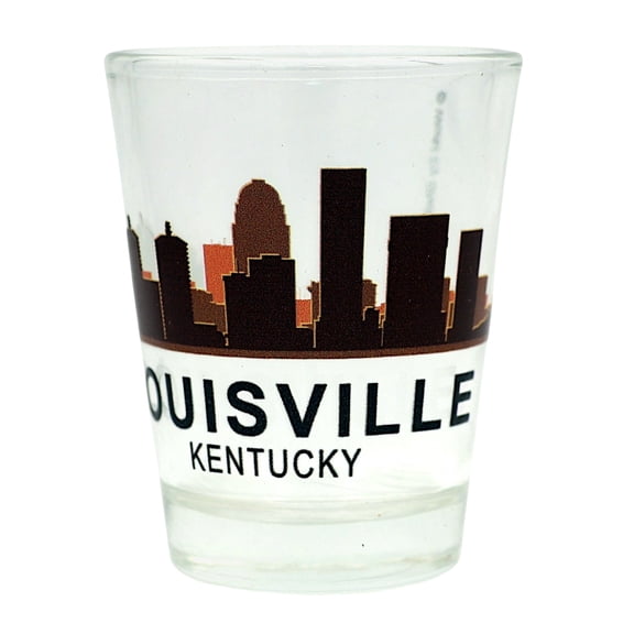 Louisville Kentucky Sunset Skyline Shot Glass