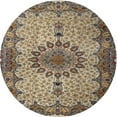 thumbnail image 1 of Ahgly Company Indoor Round Traditional Reddish Brown Persian Area Rugs, 4' Round, 1 of 6