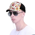 thumbnail image 4 of Lsque Oriental Cuisine Printed Trucker Hat - Baseball Cap for Men Women - Breathable Mesh Side, Adjustable Fit - for Casual Wear, 4 of 7