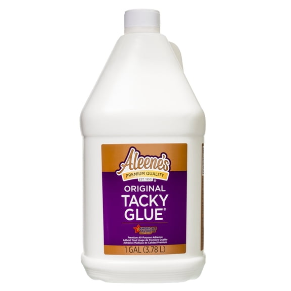 Aleene's Original Tacky Glue, 1 Gallon (128 fl oz) White Craft Glue, Dries Clear