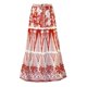 thumbnail image 5 of MKLEKYY Traje De Baño Mujer Natacion Women 2 Piece Swimwear+1 Piece Cover Up Three Piece Vintage Print Swimsuit Monokini Bikini 2 Piece Swimsuits Three Piece Tankini Set, 5 of 6