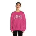 thumbnail image 5 of Loved Crewneck Sweatshirt, Valentine's Day Gifts for Her, Women Sweatshirt, 5 of 5