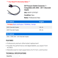 thumbnail image 2 of Oil Pressure Switch Connector 1 - Compatible with 2006 - 2011 Chevy Impala 2007 2008 2009 2010, 2 of 2