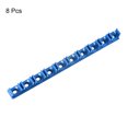 thumbnail image 3 of Unique Bargains 16mm 10 Slots PPR U Shaped Pipe Clamps Tube Clips Blue 8Pack, 3 of 4