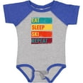 thumbnail image 3 of Inktastic Skiing Eat Sleep Ski Repeat Boys or Girls Baby Bodysuit, 3 of 5