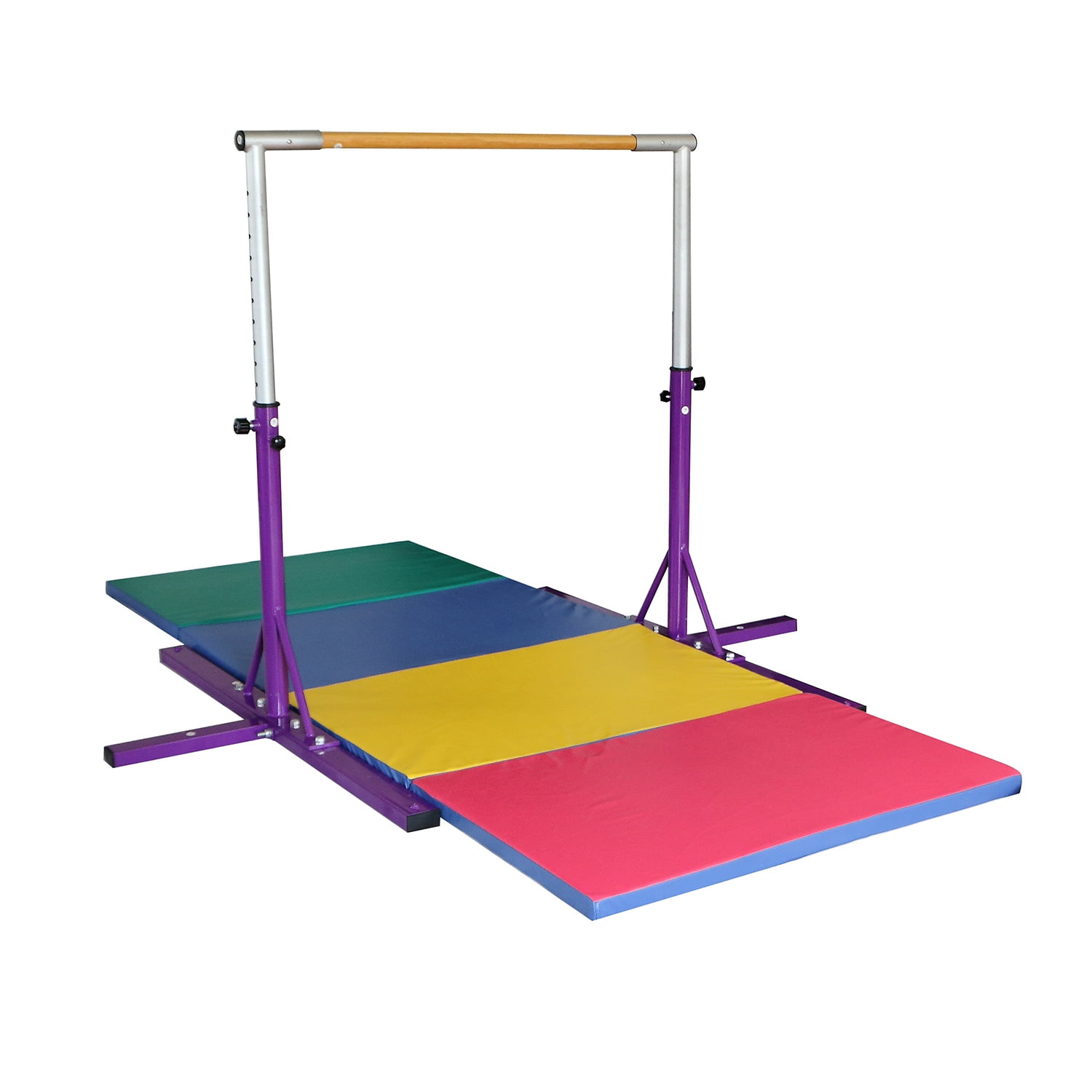 gymnastics bar with mat
