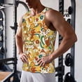 thumbnail image 5 of Salouo 70s Groovy Hippie for Men's Tank Tops,Sleeveless Muscle Shirts for Men Quick Dry Workout Tank Top Gym Muscle Tee Fitness Bodybuilding Sleeveless T Shirt-XX-Large, 5 of 7