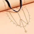 thumbnail image 3 of Verano Oro Metal Corazón Colgante Pierna Cadena Estiramiento Simple Borla Estrellas Muslo Cadena Bikini Luna Cuerpo Muslo Cadena Joyería Para Mujeres (corazón-oro), 3 of 5