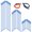 Blue, variant on 8pcs Rubber Twist Ties, 32-Inch Silicone Cable Ties Reusable Twist Ties Heavy Duty, Bendable Cable Ties for Bundling and Holding, Black Silicone Twist Ties for Indoor and Outdoor Use