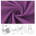 thumbnail image 4 of Toalla Baño  Bloosom Camping De Microfibra De Secado Rápido Violeta, 4 of 5
