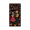 thumbnail image 2 of TanSiDing 2pcs Halloween Day of the Dead Door Cover - Durable Polyester Fabric Decoration for Festival Party Indoor Outdoor Home Door Wall Decor 35*71In, 2 of 6