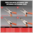 thumbnail image 3 of 4PC Circlip Pliers Internal External 7" Snap Ring Plier Wiith Pouch, 3 of 7