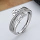 thumbnail image 1 of Anillo giratorio Joker con personalidad de moda europea y americana, anillo de dedo cruzado multicírculo con diseño inteligente para mujer, 1 of 6