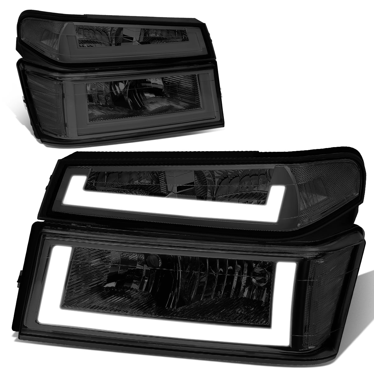 Details about   FOR 2004-2012 CHEVY COLORADO/GMC CANYON REPLACEMENT HEADLIGHT W/BLUE LED DRL SET