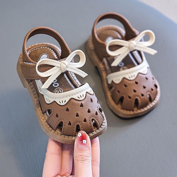 Hifoo Girls Sandals Open Toe Patchwork Toddlers Breathable Lightweight Casual Outdoor Summer Shoes Everyday Wear Trendy Kids Footwear