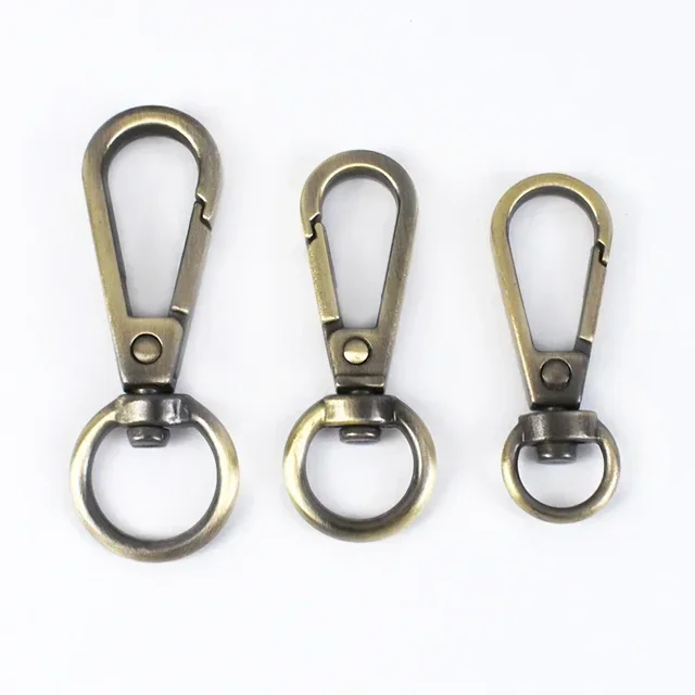 Hebilla giratoria de Metal para bolsos, cierre de langosta, Clip de gatillo, gancho a presión, colgador de bolso, llavero, accesorios de costura DIY, 10/30 piezas, 8/10/13mm
