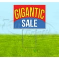 thumbnail image 1 of Gigantic Sale (18" x 24") Yard Sign, Includes Metal Step Stake, 1 of 6