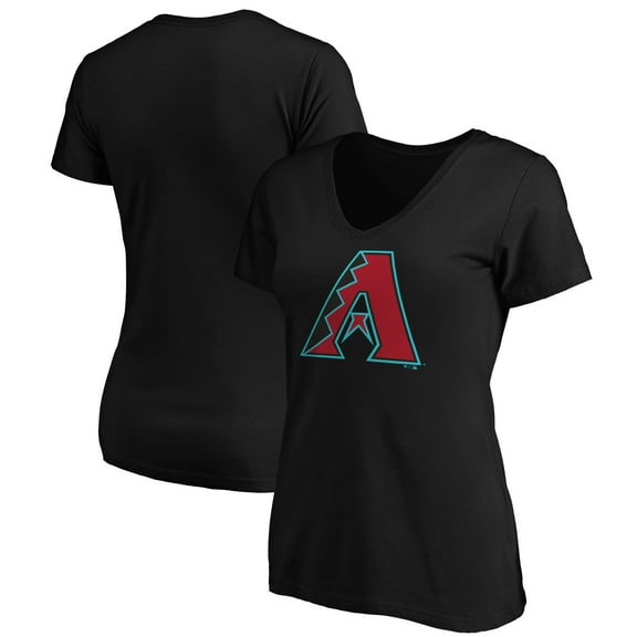 Women's Black Arizona Diamondbacks Secondary Color Primary Logo T-Shirt
