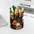 thumbnail image 5 of ERJLKXP Halloween Sugar Skull Small Pen & Pencils Holder for Desk Organizer,Desktop Stationery Storage for Office Supplies, Pencils and Makeup Brush Holder, 5 of 6