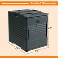 thumbnail image 3 of Gymax 2 Pack End Loading Insulated Food Pan Carrier Hot & Cold 6 Pan Capacity w/Handle, 3 of 10