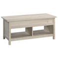 thumbnail image 1 of Pemberly Row Table Basse Relevable avec Rangement Caché et Étagères Ouvertes, Châtaignier Blanchi, 1 of 15