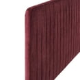 thumbnail image 3 of Modway Milenna Channel Tufted Performance Velvet Full/Queen Headboard in Maroon, 3 of 10