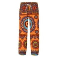 thumbnail image 3 of XIAONU Men's Boho Paisley Print Jogger Pants Elastic Waist Drawstring Casual Trousers Colorful Bohemian Daily Pant, 3 of 5