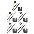 thumbnail image 2 of Naiovety Kit de movimiento de reloj de pared de 11 piezas, mecanismo profesional sin tictac, juego de Motor de repuesto, herramientas de Type2 NO2, 2 of 6